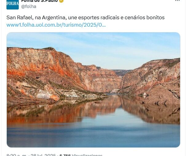 UNO DE LOS DIARIOS MÁS IMPORTANTES DE BRASIL QUEDÓ “ENAMORADO” DE SAN RAFAEL